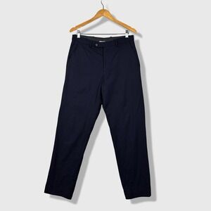 TSE‎ Trousers Mens 32 Navy Blue Wool Silk Lining Made in USA Minimalist Classic